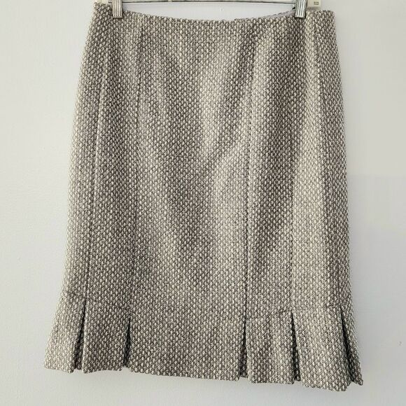 Talbots petite skirt women's size 6P wool blend pleated - Picture 1 of 5